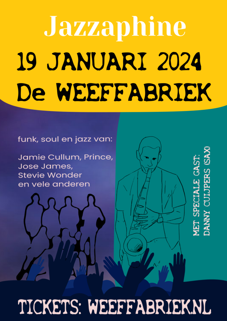 Flyer Jazzaphine Weeffabriek 19 januari 2023